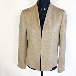 LIZ CLAIBORNE Womens Size 4 Jacket Blazer Beige